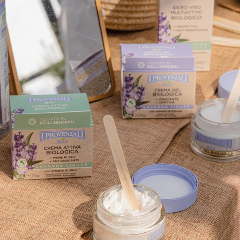I Provenzali Organic Gel Cream Moisturising and Soothing Lavender Ligure