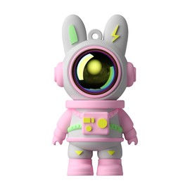 Cute Space Rabbit USB Flash Drive, Thumb Drive 64gb Waterproof USB 2.0 Memory Stick Small Size USB Drive Gift (64G, Pink)