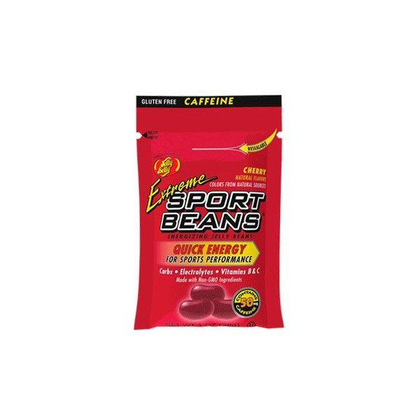 Jelly Belly Sport Energy Beans, Sabor Extreme Cherry | Paquete de 24 piezas de 28 gramos