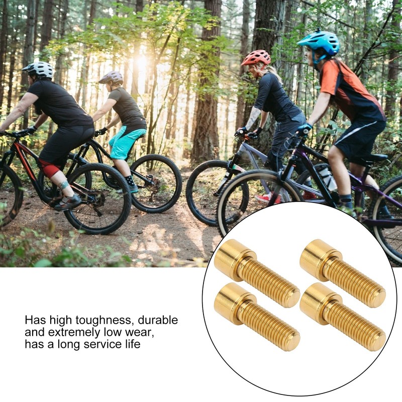Alomejor 4-Piece Bicycle Handlebar Shaft Bolts, Hex Socket Screws Made