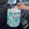 Panskyllis Green Hummingbird Car Trash Bin Garbage Can Leak Proof