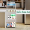 smusei 4 Tier Water Bottle Storage Rack Metal Water Bottle