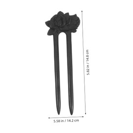 FOMIYES Vintage Chinese Ebony Wooden Hairpin U-shaped Hair Forks for Dressing Traditional Hair Accessories for Elegant Styling