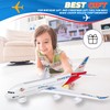 Kidsthrill Airplane Toy with Bump & Go, Flashing Lights &