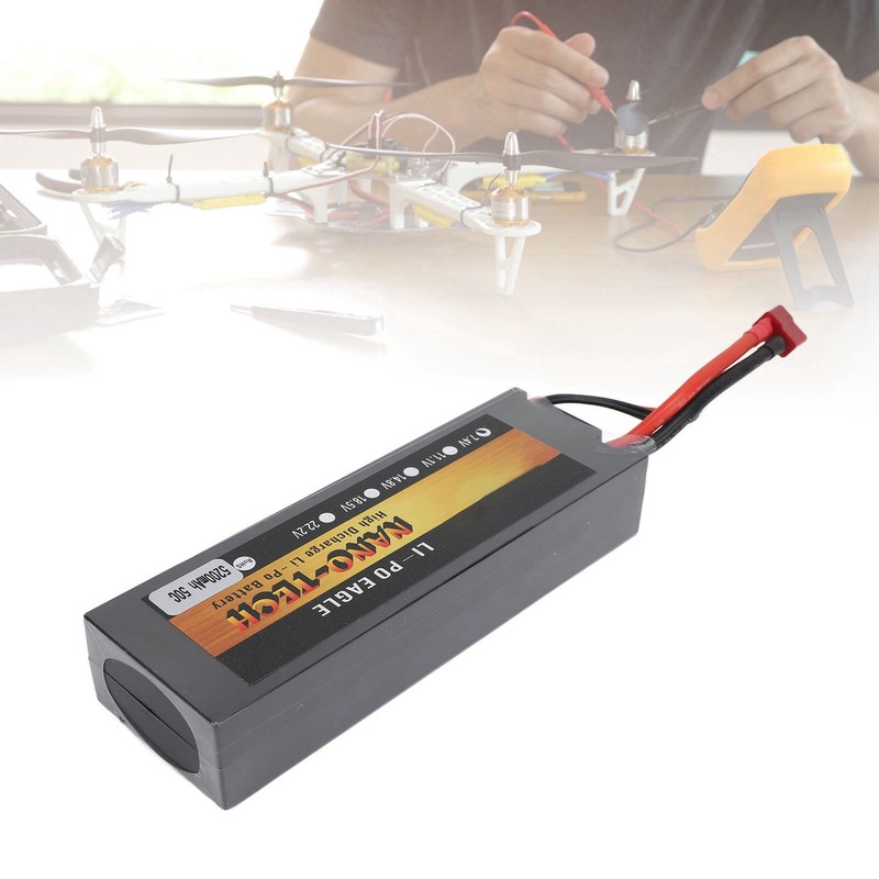 7.4V Lipo Battery 5200mAh 2S 50C Hard Case Lithium Polymer
