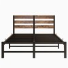 Full Size Metal Platform Bed Frame w/LED Headboard & USB