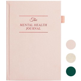 Mental Health Journal for Women and Men - Anxiety & Guided Journal with Mood & Habit Tracker - Take 5 Minuets Everyday - 91 Days Self Care Journal with Prompts, Pink