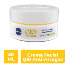 Crema Facial Nivea Q10 Antiarrugas Reafirmante Fps30 50 Ml