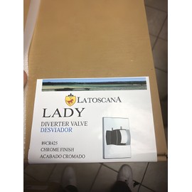 LaToscana La Toscana 89CR425 Lady 3 Way Brass Shower Diverter Valve in Chrome