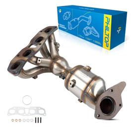 PHILTOP Front Catalytic Converter Kit Direct-Fit Compatible with Nissan Altima 2.5L 2013-2018, Rogue 2.5L 2014-2018 Replace# 40989, 641427, 16694, Stainless Steel (EPA Compliant)