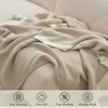 Amélie Home Chenille Waffle Queen Size Bed Blanket, Reversible Soft
