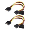 2 pcs Cable Divisor De Energía Sata A Doble Sata Xtwe XT-2