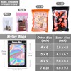 100-pack Mylar Bags with Clear Window 7.8" x 11.8" Large