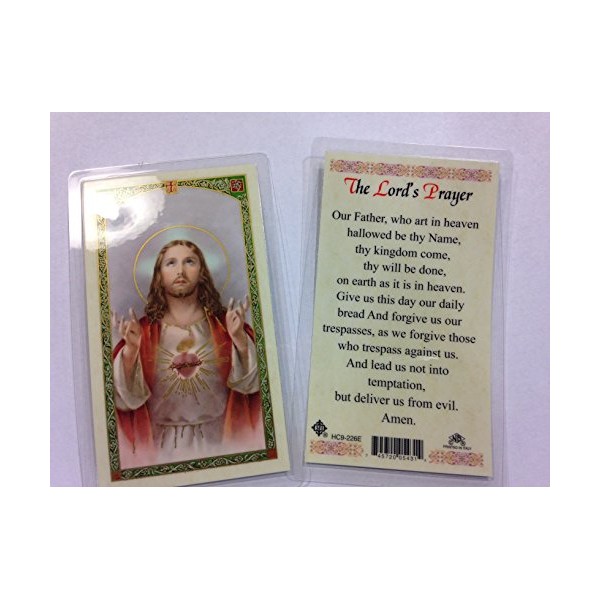 Holy Prayer Cards for The Lord's Prayer Set of 2 in English