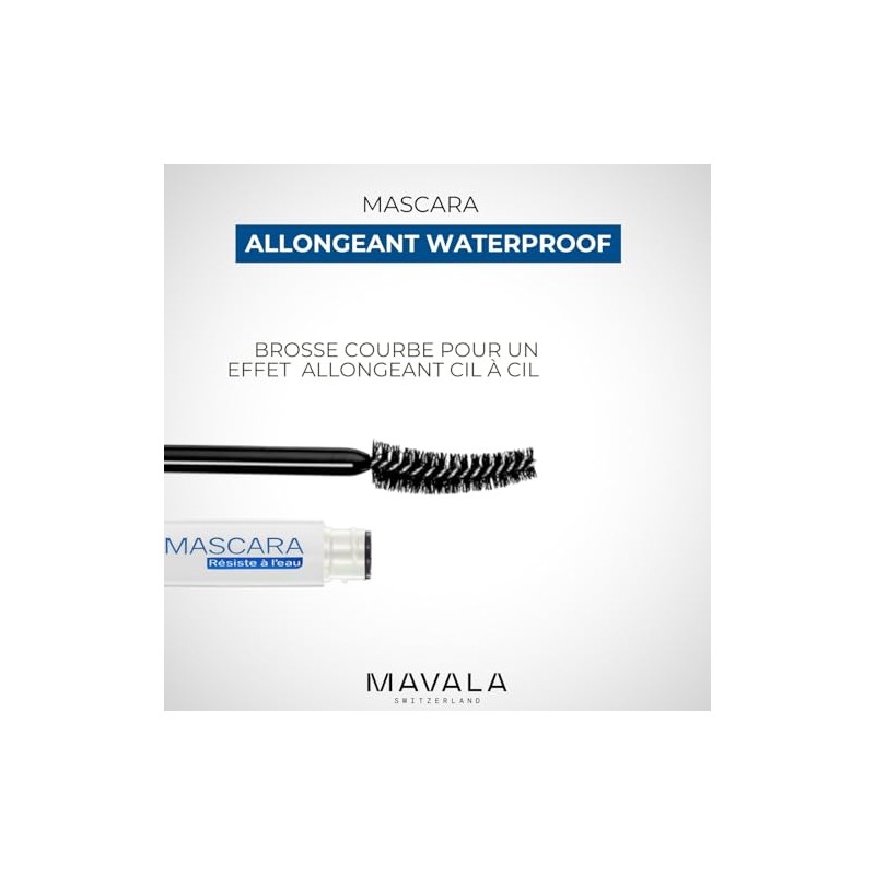 Mavala Mascara Waterproof, Black, 0.32 Ounce