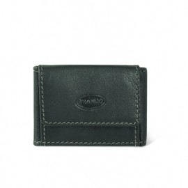Branco 103 Very Small Mini Wallet Size XS Genuine Leather for Men and Women Hunter Green