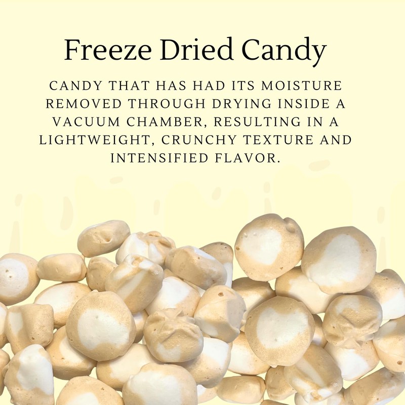 Peppermint Flavored Freeze-Dried Taffy 2 oz – Crunchy & Airy