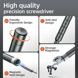 JOREST 52-IN-1 Precision Screwdriver Set, Mini Repair Tool Kit with Colorful