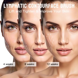 New Lymphatic Contour Face Brush, Dry Brushing Face Brush, Lymphatic Drainage Massager for Face, Chin & Jawline Sculpting, Ergonomically Designed to Fit The Skin Precisely and Relieve Fatigue