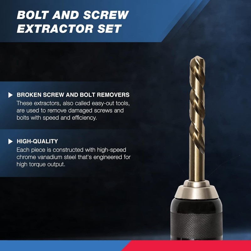 NEIKO 04202A Master Screw Extractor | 55 Pieces Broken Bolt