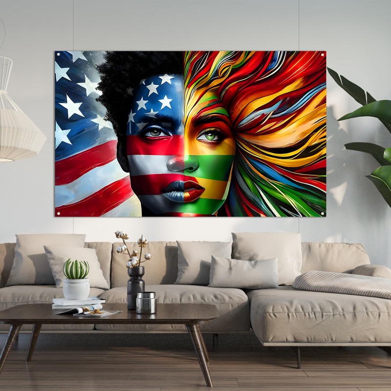Juneteenth Backdrop for Photography Happy Juneteenth Banner African American 19th