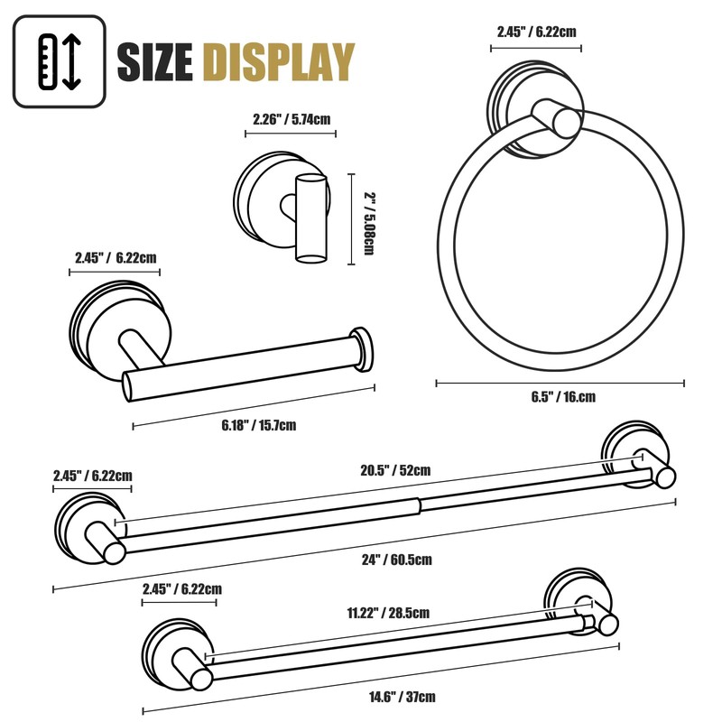 BKV Suction Cup Towel Ring,Hand Towel Holder for Bathroom,Stainless Steel