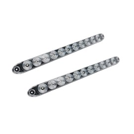 TecNiq, Inc PAIR of 15"" LED - Stop Turn Tail Marker Light (STT) - Red LEDs with Clear Lens - Multi-Function Trailer, Truck or Equipment LED Light Bar - Manufactured by TecNiq in the USA, Low Profile
