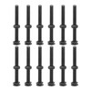 sourcing map M6x65mm Square Neck Carriage Bolts with Nuts &