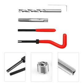 BestsQ 25pcs Thread Repair Kit M8 x 1.25mm Metric Thread Repair Insert Kit Compatible Hand Tool Set for Auto Repairing (M8-1.25)