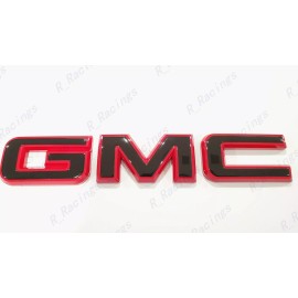 Auto Front Rear Gloss Red Black Emblem Overlay 2019+ GMC Sierra 1500 2500HD 3500HD