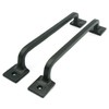 CRAFTSMAN ROAD Black Cast Iron Pull Handles 9 inch (Squared