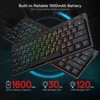 Redragon K632 Pro Teclado mecánico RGB Bluetooth/2.4Ghz/Alambrico, Ultra Low Profile,