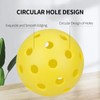 SPP 26/40-Hole Pickleball Balls,6Pcs 12Pcs 24Pcs 48Pcs，Durable High-Visibility Standard Pickleballs