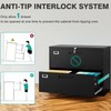 SISESOL 2 Drawer Lateral File Cabinet with Lock,Black Lateral Filing