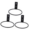 CIYODO 3pcs Wall Mounted Flower Pot Holder Durable Metal Iron
