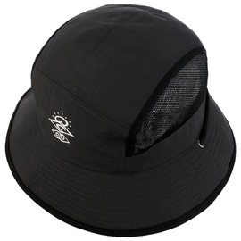 Rip Curl Searchers Boonie Fabric Sun Hat Summer Hat Beach Hat Surfer Hat with Chin Strap, black