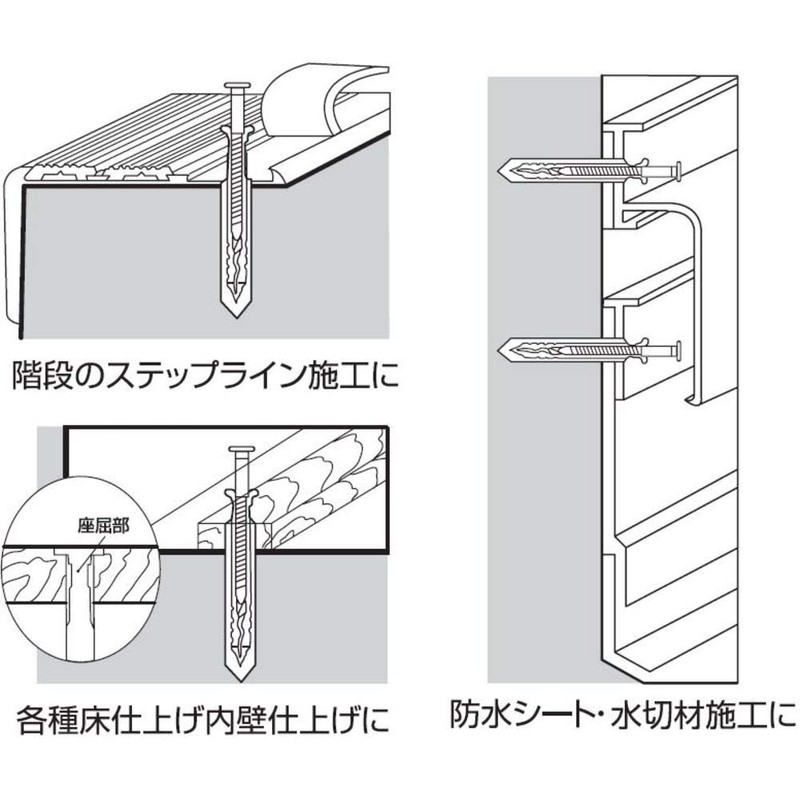 ロブテックス ネイルプラグ(200本入) 4X25mm NP425