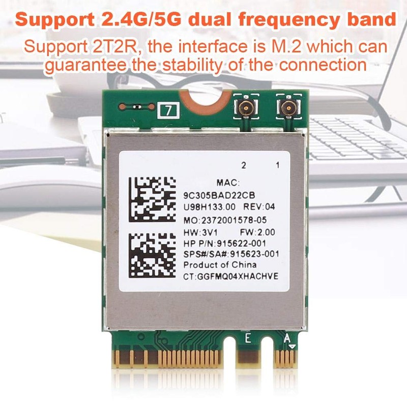 ASHATA WiFi Card WiFi Card Network Card RTL8822BE Dual Band