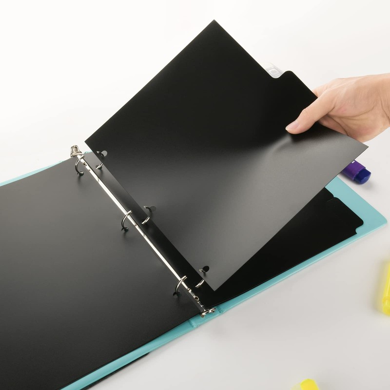 3 Ring Binder Dividers with 5-Tabs for Letter Size, 1/5