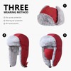 GADIEMKENSD Winter Ushanka Trapper Hats with Ear Flap Chin Strap