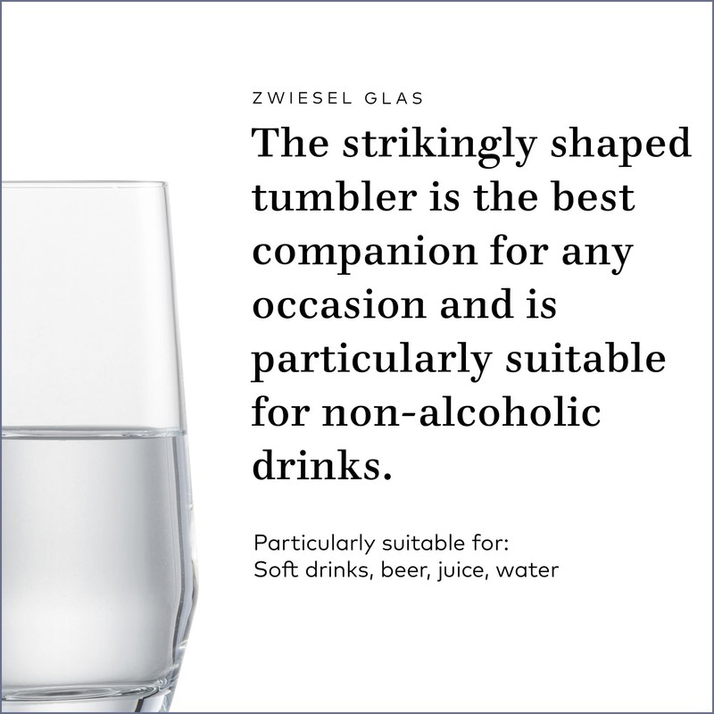 ZWIESEL GLAS Pure Tumbler (Set of 6), Drinking Glasses for