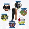 HOPEFORTH Knee Padded 2 Pack Compression Leg Sleeve Thigh Guard