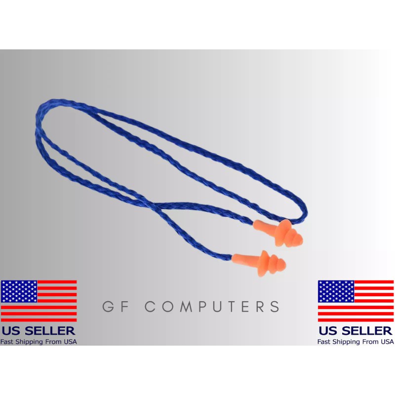 Pack Reusable Hearing Noise Cancelling Safety Earplugs Silicone Corded Ear