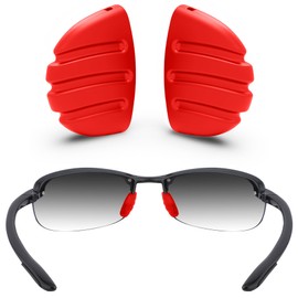 ToughAsNails Red Replacement Nose Pads for Maui Jim Makaha MJ405/Sandy Beach MJ408/Ho'okipa MJ407 Sunglasses