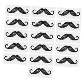 Housoutil 16pcs Nose Hair Set Accessories Women Removal Nose Shaping Shape Wax Silky Nasal Stop Stickers for Adults Men Beard Stickers Pp Black