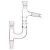 stonylab Kjeldahl Distillation Adapter, Borosilicate Glass 4-Way Glass Distilling Adapter