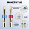 Banana Plug, 5 Pairs Speaker Cable up to 6 mm²,
