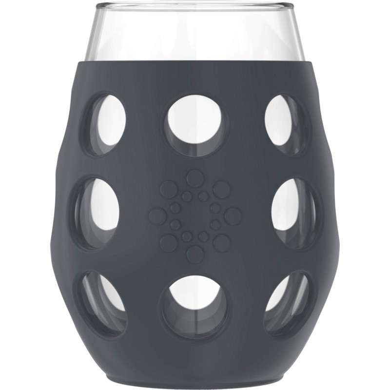 Lifefactory Wine Glass with Protective Silicone Sleeve, 4 Count (Pack