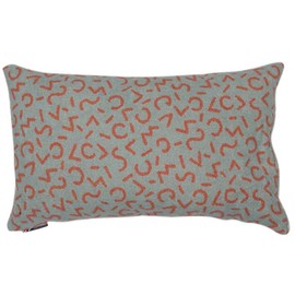 David Fussenegger Silvretta Filled Cushion Small Pattern 30 x 50 cm Terracotta