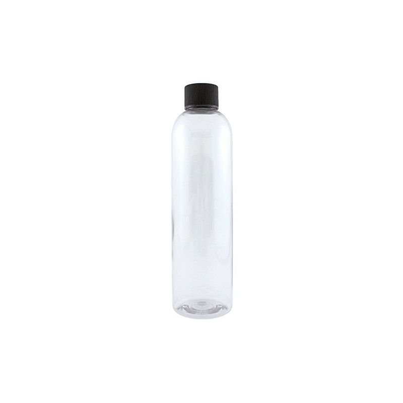 GreenHealth 8 fl oz Clear Plastic Bottle with Black Cap
